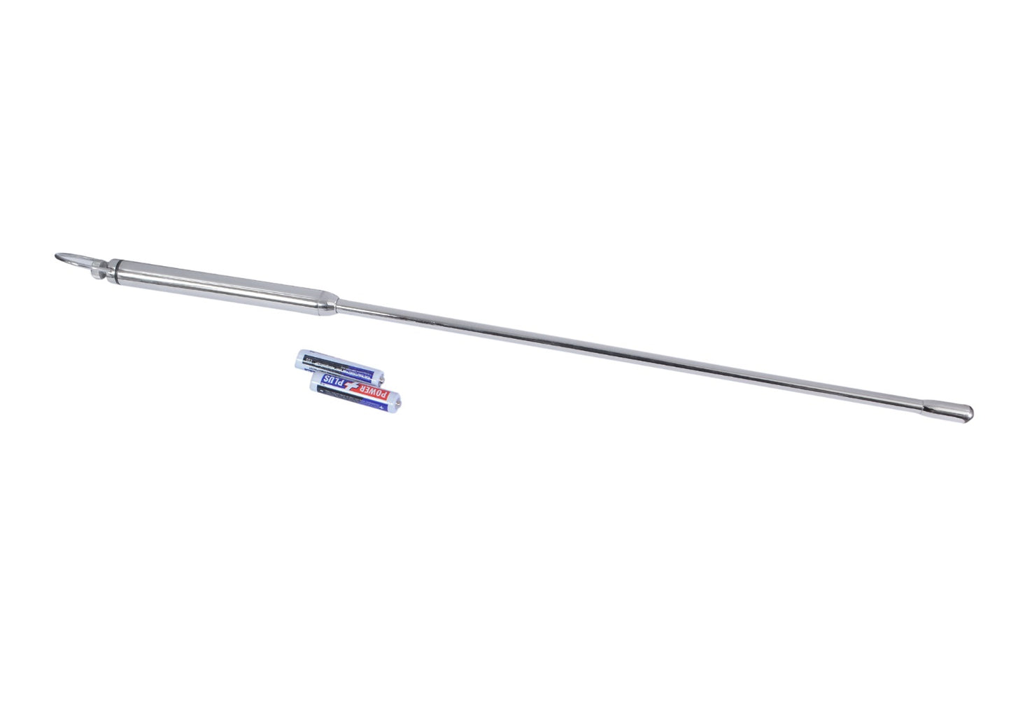 Extra Long Male Urethral Vibrator made of AISI 304 SURGICAL STEEL with vibrating feature
