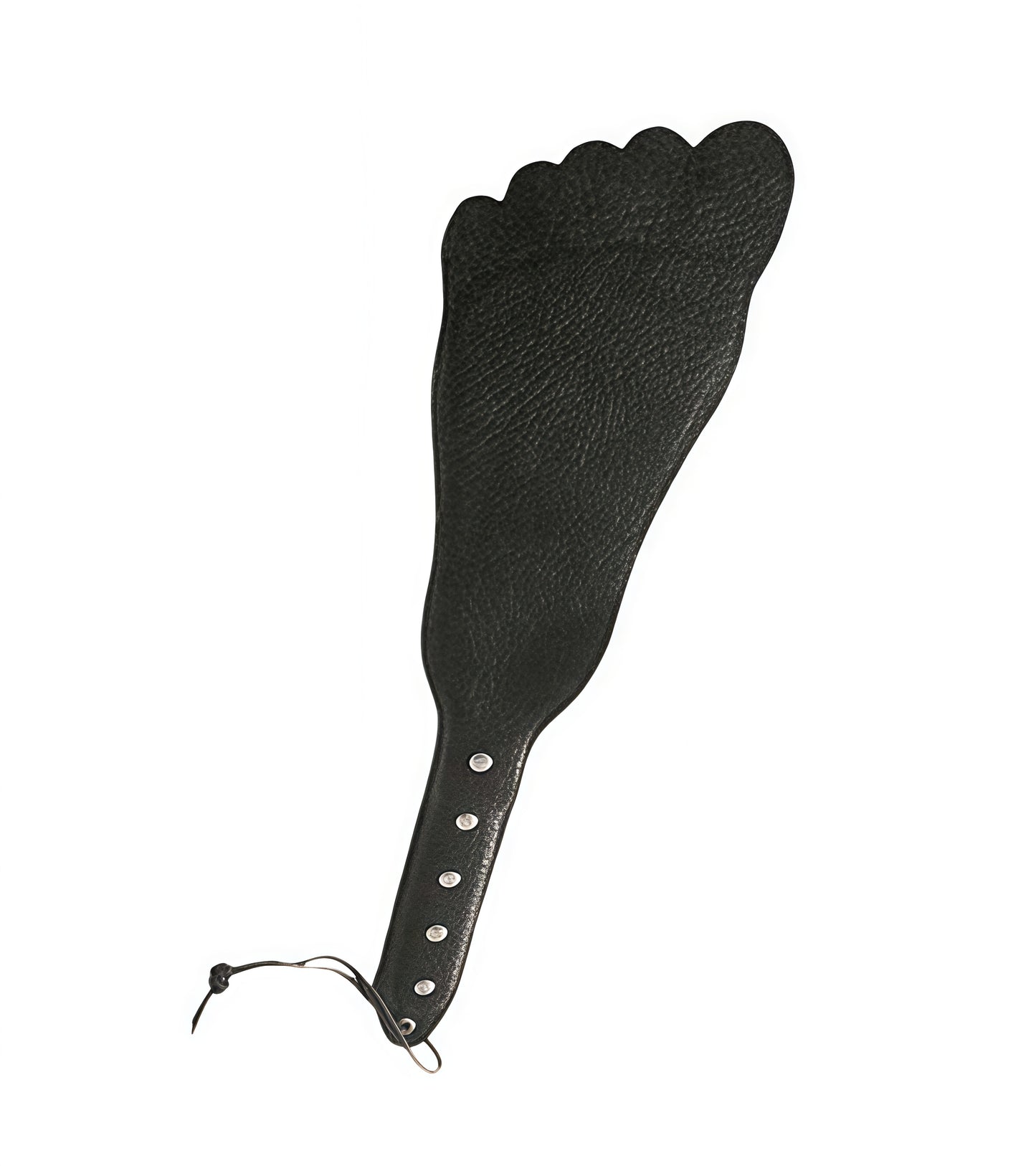 Foot Paddle Leather Spanking Tool Shaped Like a Foot