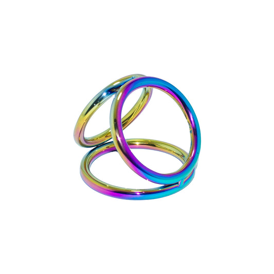 Triple Ring Cages Multicolor for Cock and Ball – Perfectra Distribution