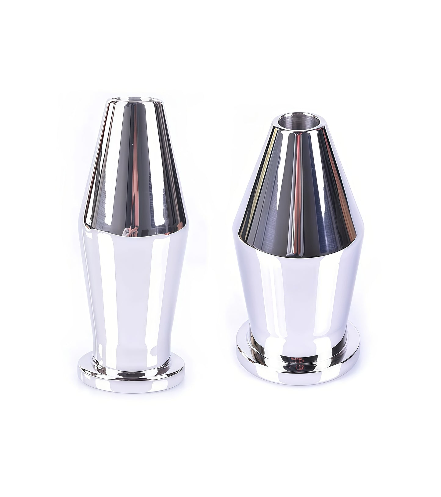 Heavy Butt Plug with Hole made of polished AISI 304 SURGICAL STEEL by Perfectra