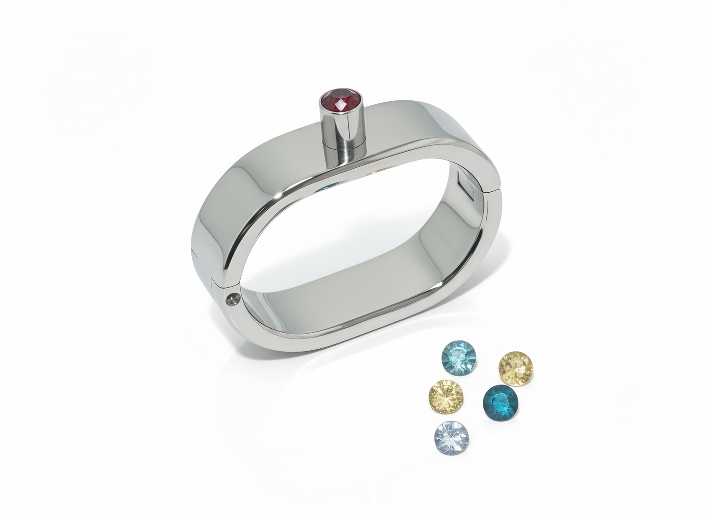 Oval Handcuffs with Jewel on Mount by Perfectra Distribution