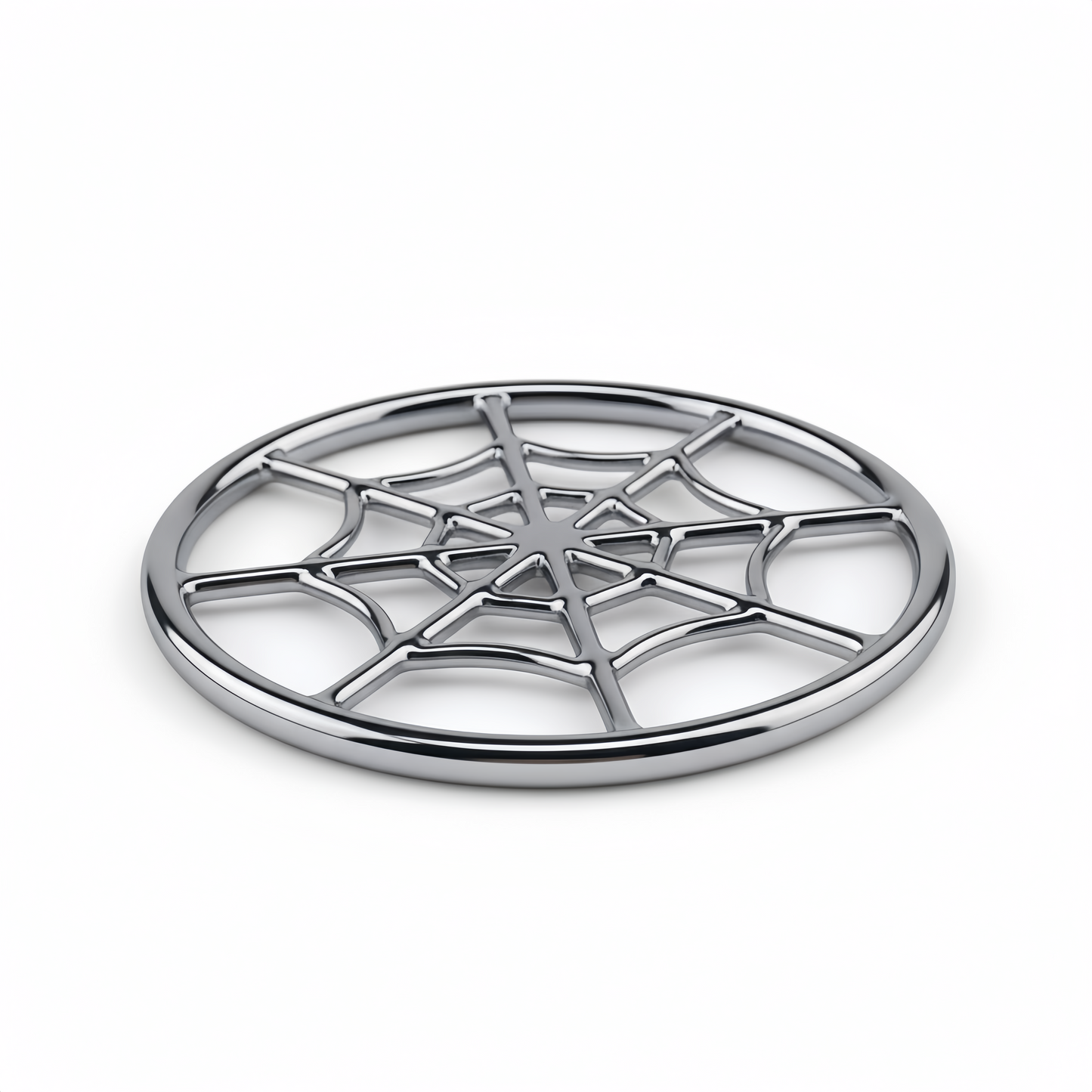 Spider Web Shibari Ring – Stainless Steel Multi-Point Suspension Ring