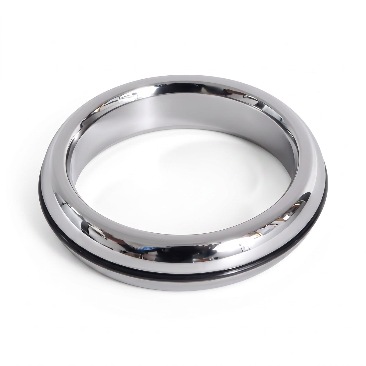 The Donut Glans Ring with Black O-Ring by Perfectra Distribution combines premium Stainless Steel craftsmanship with a sleek black accent, designed for both comfort and style. This donut-shaped ring fits securely around the penis head to provide enhanced sensitivity and support, while offering a clean, polished look suitable for everyday wear or intimate occasions.