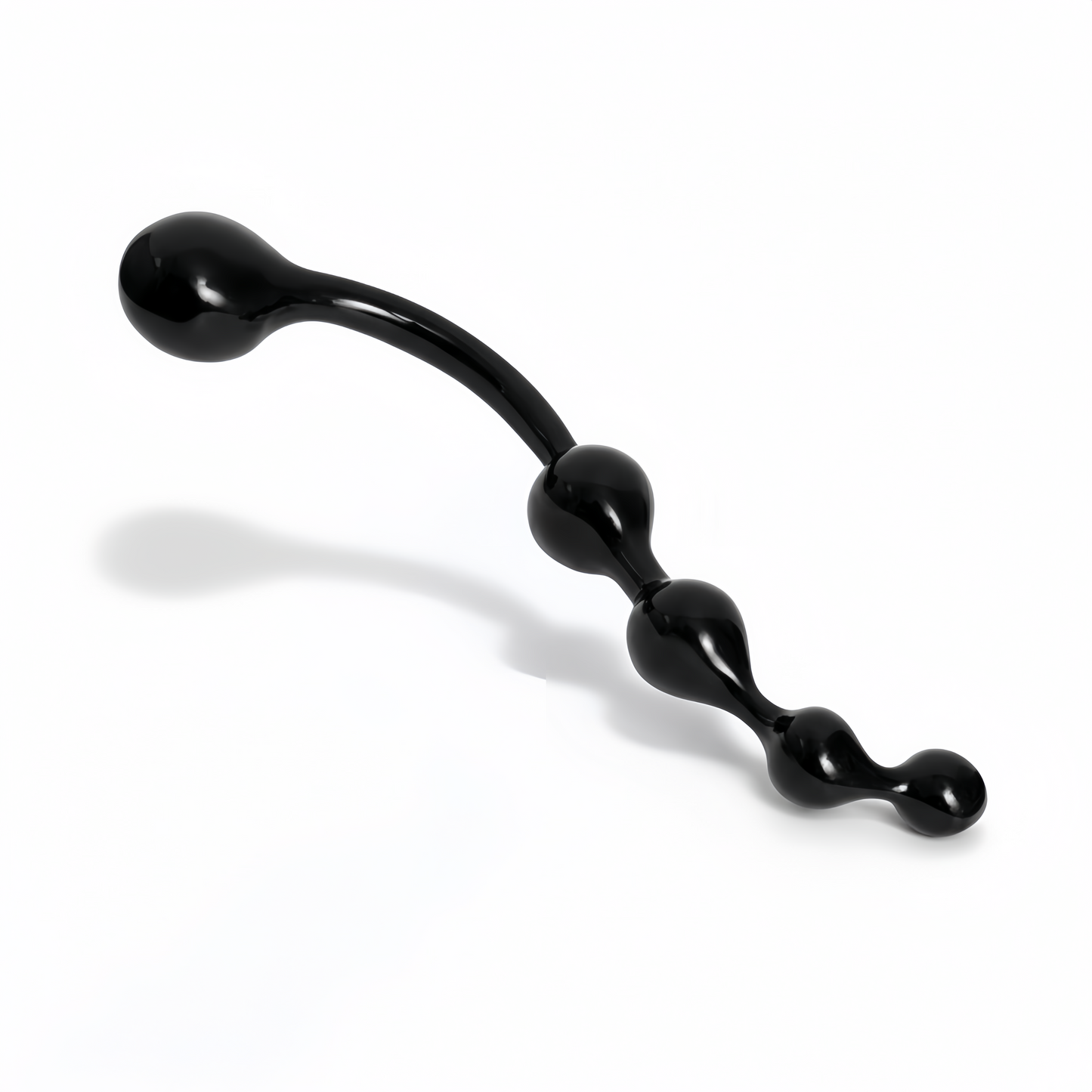 Twisted Dildo with 4 Bulbs spiral design in polished silver finish