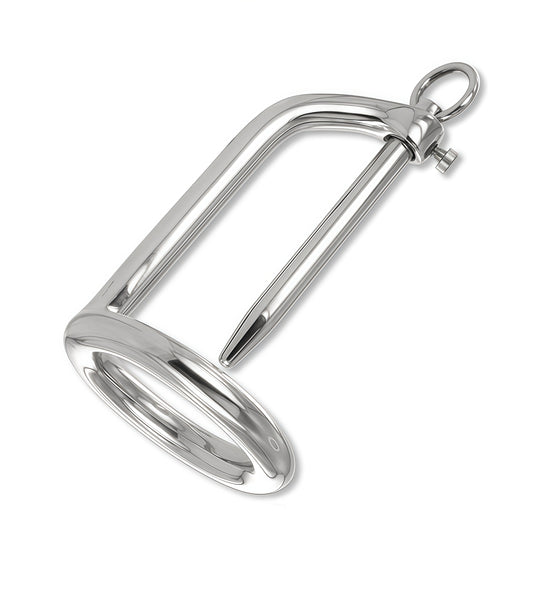 Ring Chastity with Urethral Stick – Stainless Steel Male Device by Perfectra Distribution