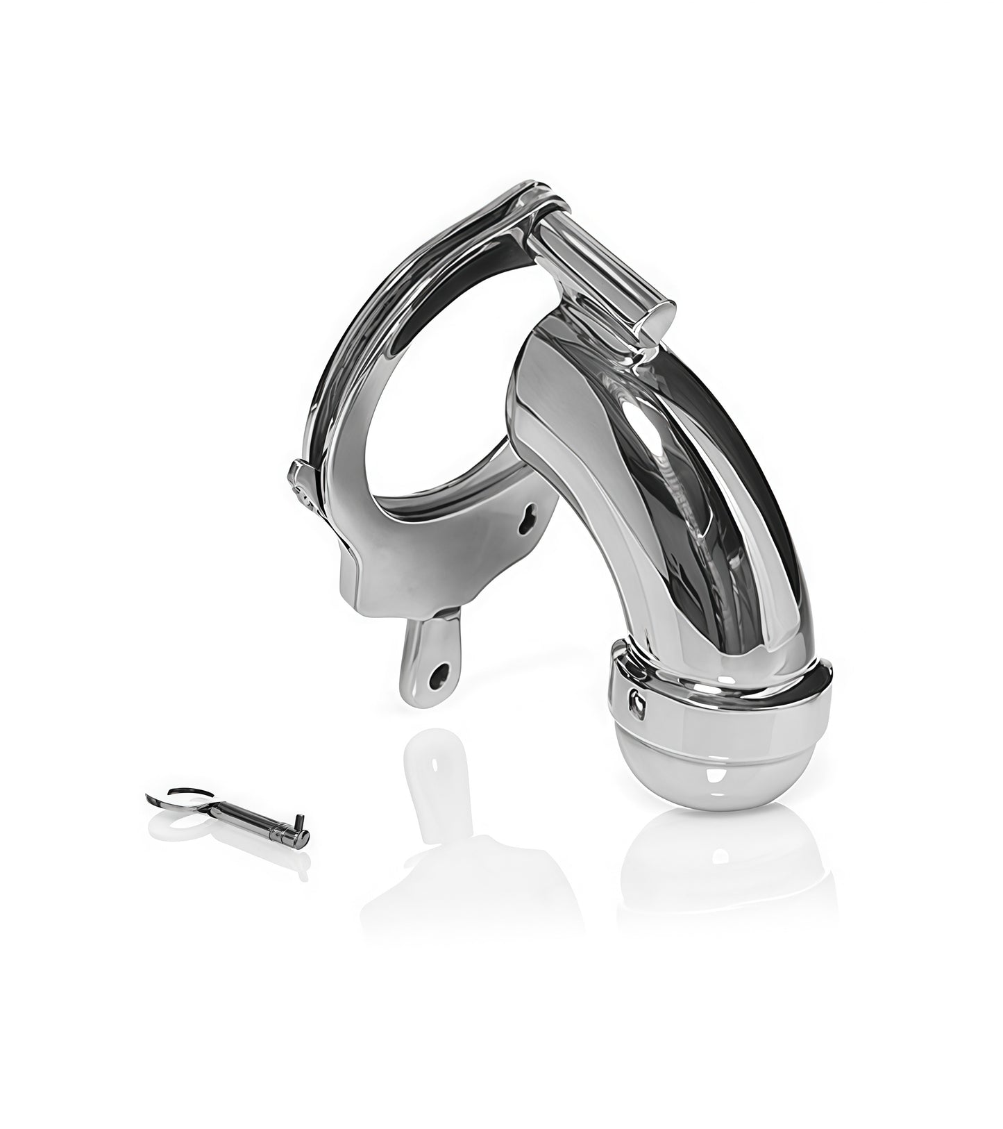 Chastity Cage with Closed Cuff – Stainless Steel Male Restraint by Perfectra Distribution