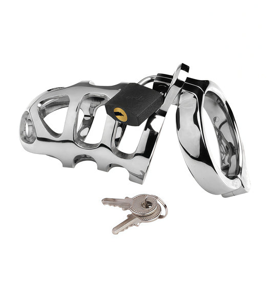 Brutal Chastity Cage – Stainless Steel Male Device by Perfectra Distribution