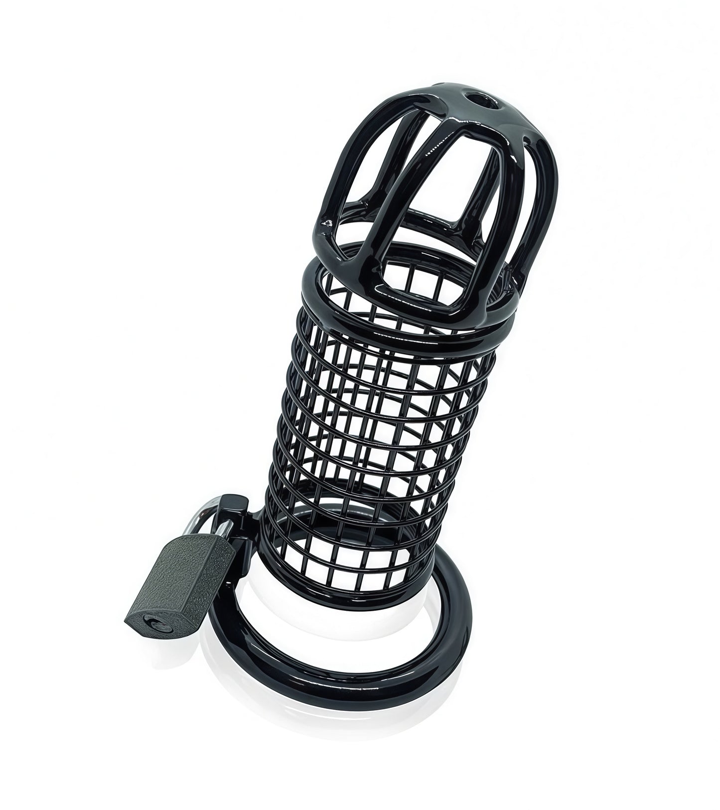 Black Matrix Cock Cage – Stainless Steel Chastity Device by Perfectra Distribution