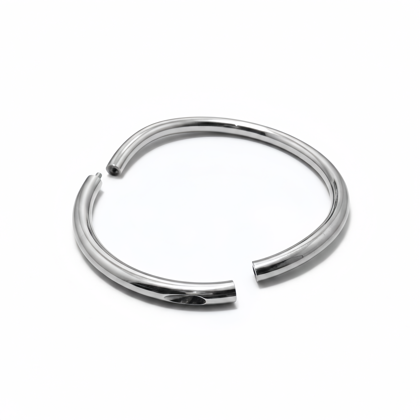 Titanium Bended Collar Polished – Mirror Finish Lightweight Titanium Neck Collar - Perfectra Distribution