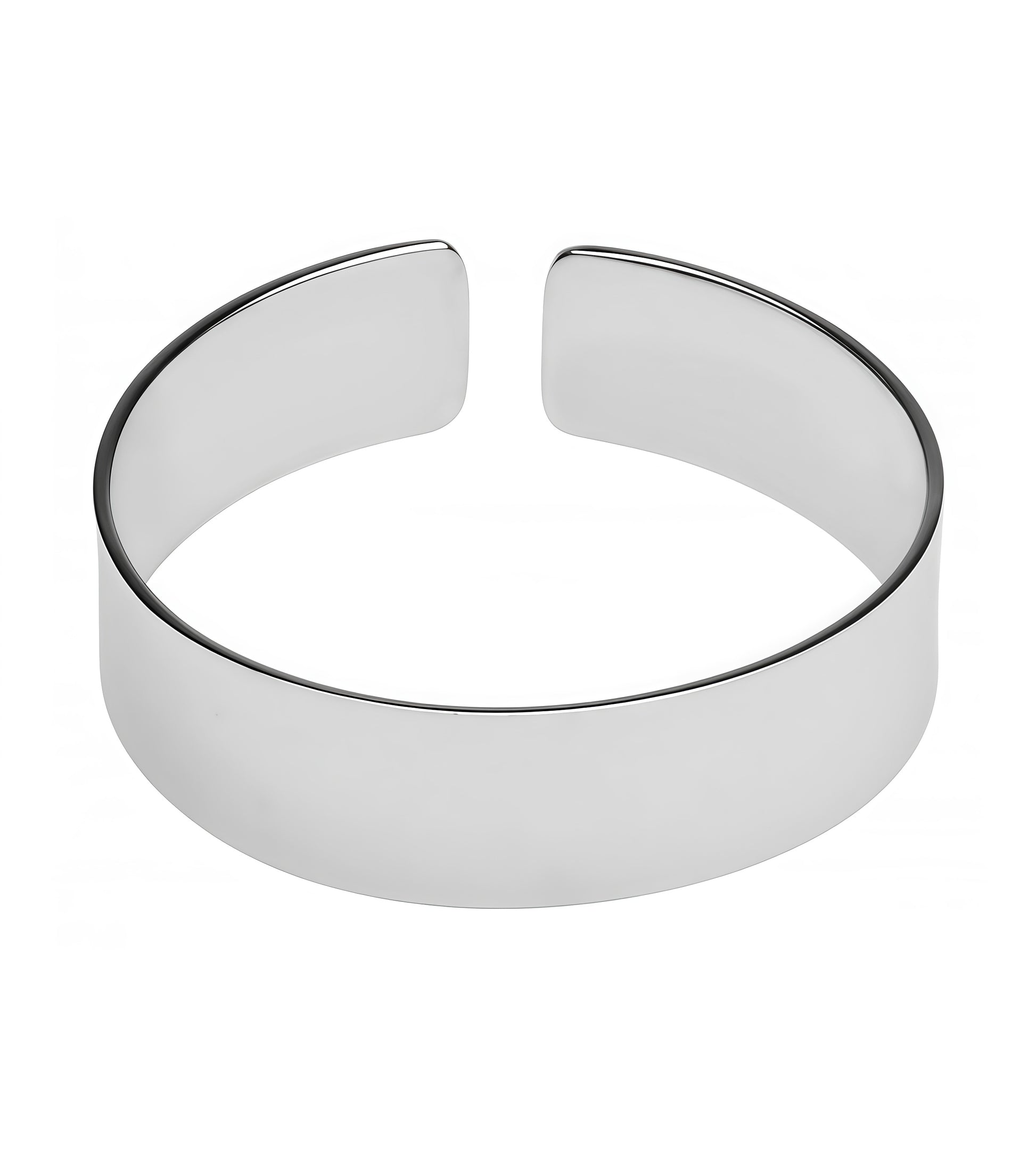 Adjustable Metal Bicep Band polished steel arm cuff by Perfectra