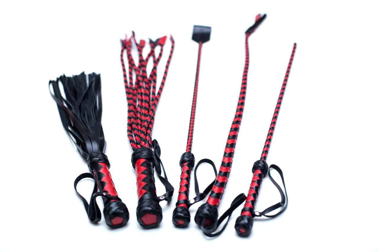 BDSM Leather Floggers – Premium Set for Sensual and Intense Impact Pla ...