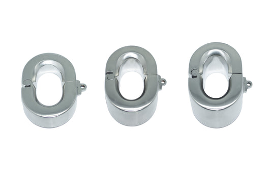Solid Testicle Weight Lock – Oval Stainless Steel Precision