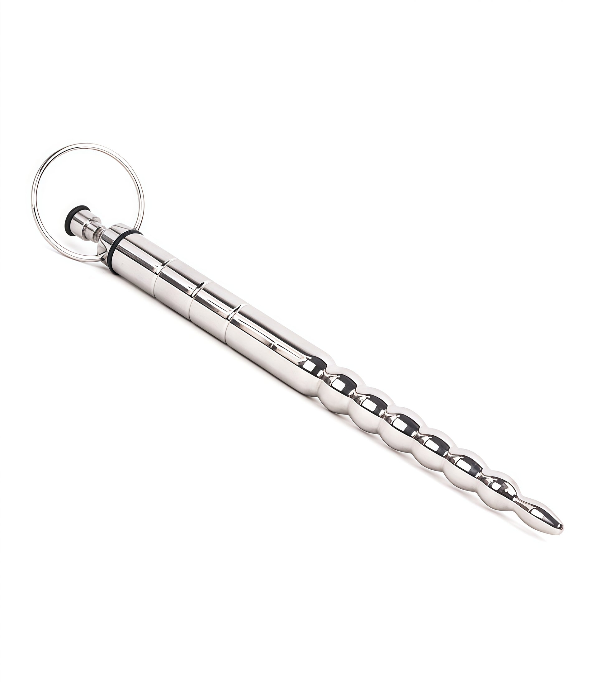 Beaded Style Vibrator with sleek curved design and graduated beads