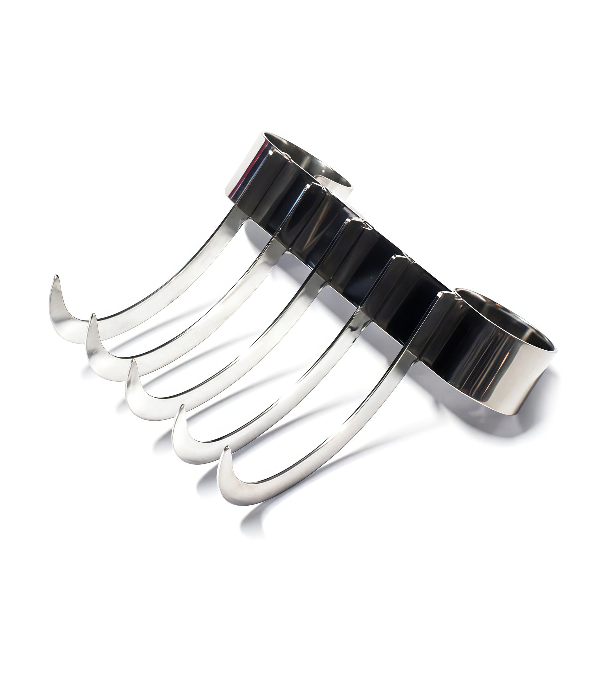 Bearclaw Scratcher with five     AISI 304 SURGICAL STEEL claws polished to a mirror finish