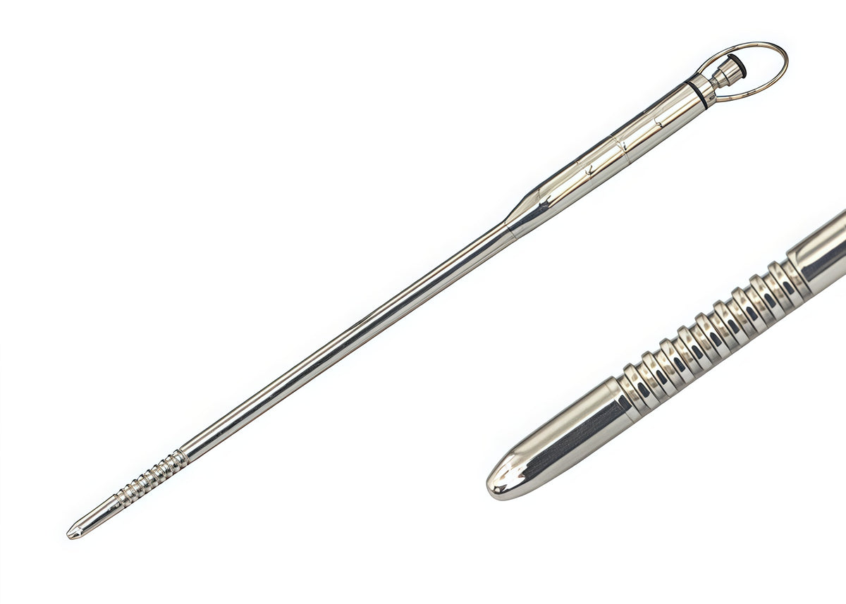 Beginners Ribbed Vibrating Sound – Stainless Steel Urethral Stimulator