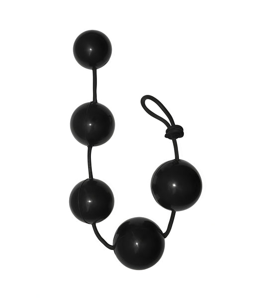 Black Silicone Ball Bead — Premium BDSM Anal Trainer & Pleasure Toy