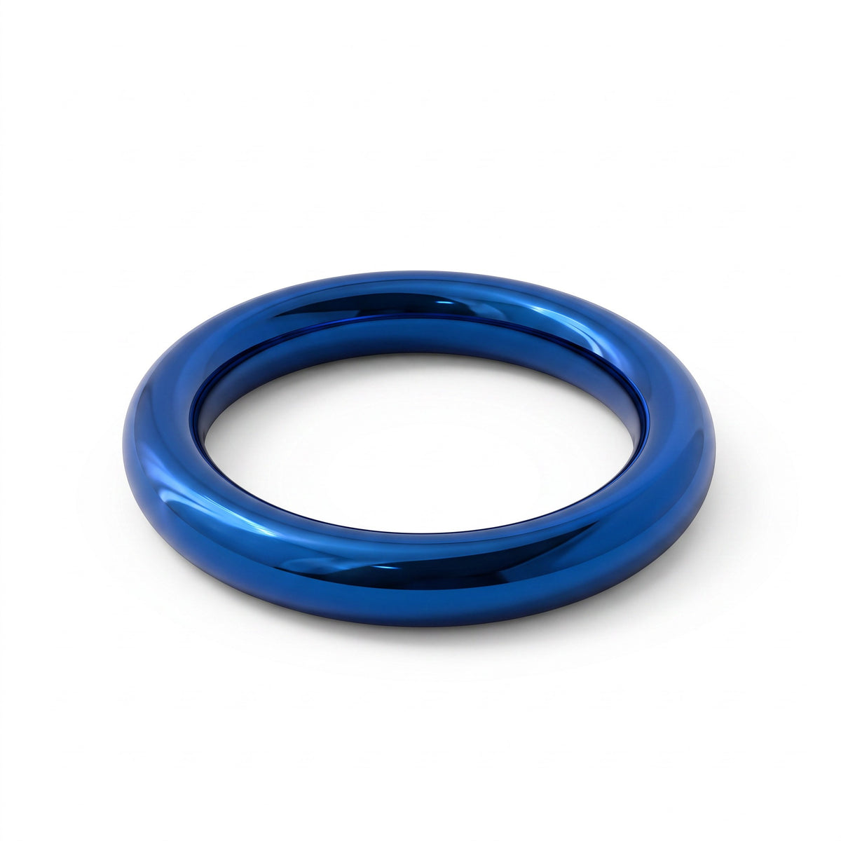 Blue Stainless Steel Suspension Ring – Anodized Steel Support Ring