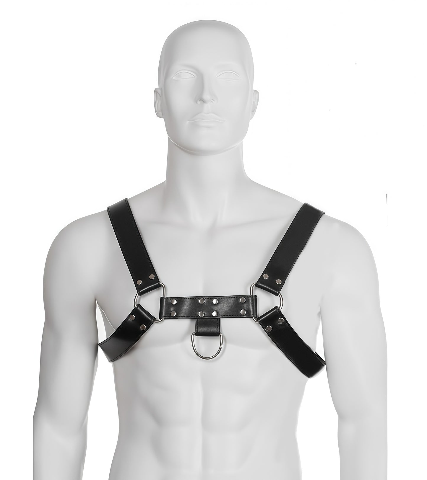 Chest Bulldog Harness made of premium leather with     AISI 304 SURGICAL STEEL hardware by Perfectra Distribution