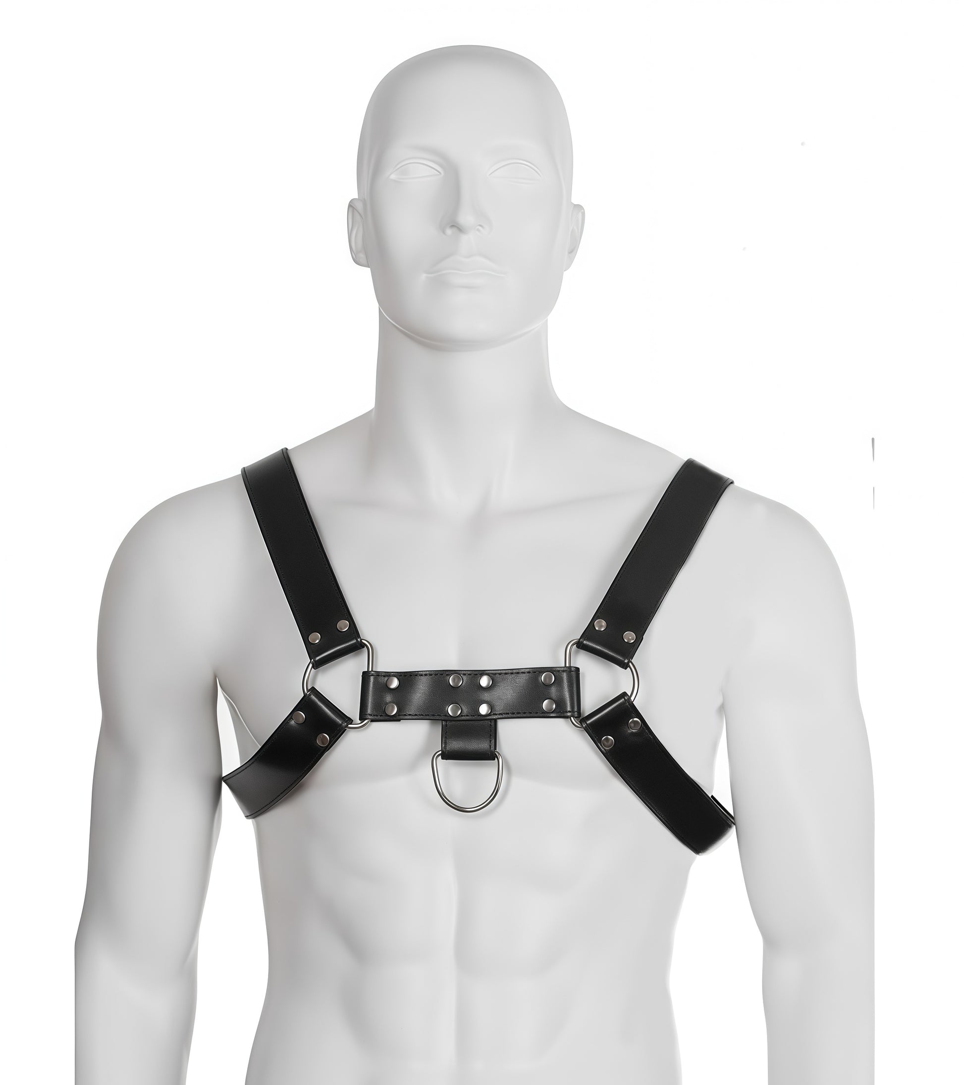 Chest Bulldog Harness made of premium leather with     AISI 304 SURGICAL STEEL hardware by Perfectra Distribution