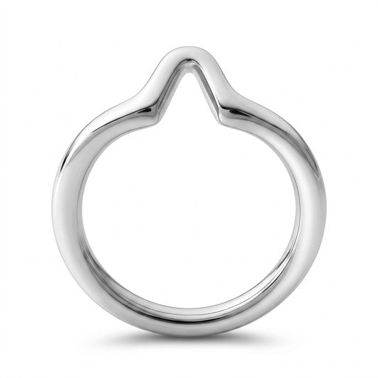 The high-quality Crown Tip Glans Ring, crafted from AISI 304 SURGICAL STEEL, combines elegant design with first-class workmanship and exceptional wearing comfort. Its ergonomic shape ensures a perfect fit and comfortable feel for extended wear.