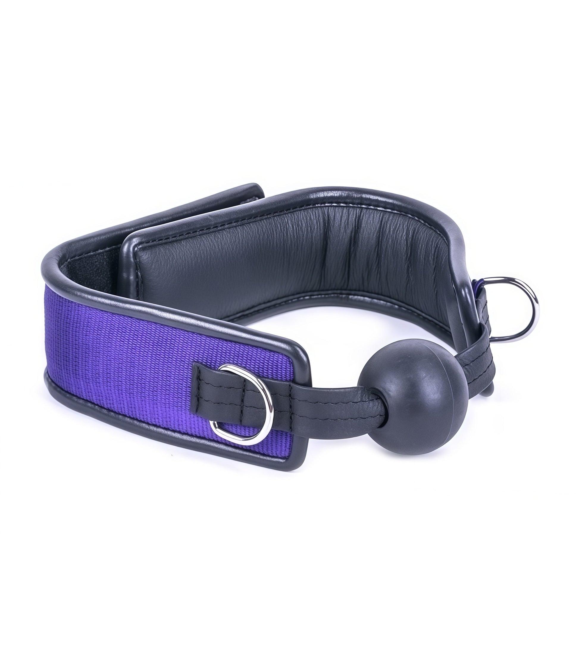 Deluxe Mouth Gag in Purple with adjustable buckle strap