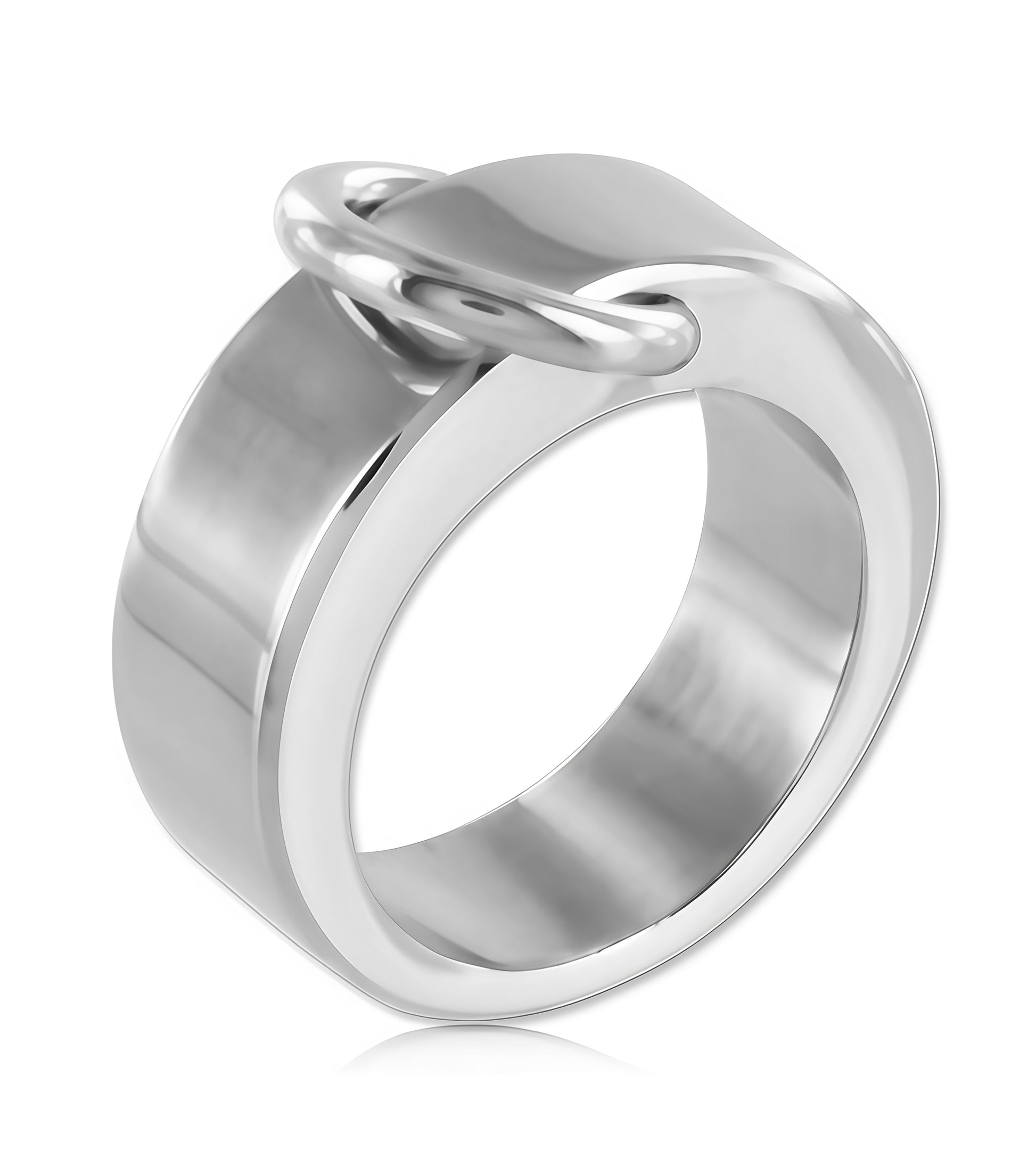 Elegant O-Ring Polished     AISI 304 SURGICAL STEEL Ring for High-End Bondage Gear