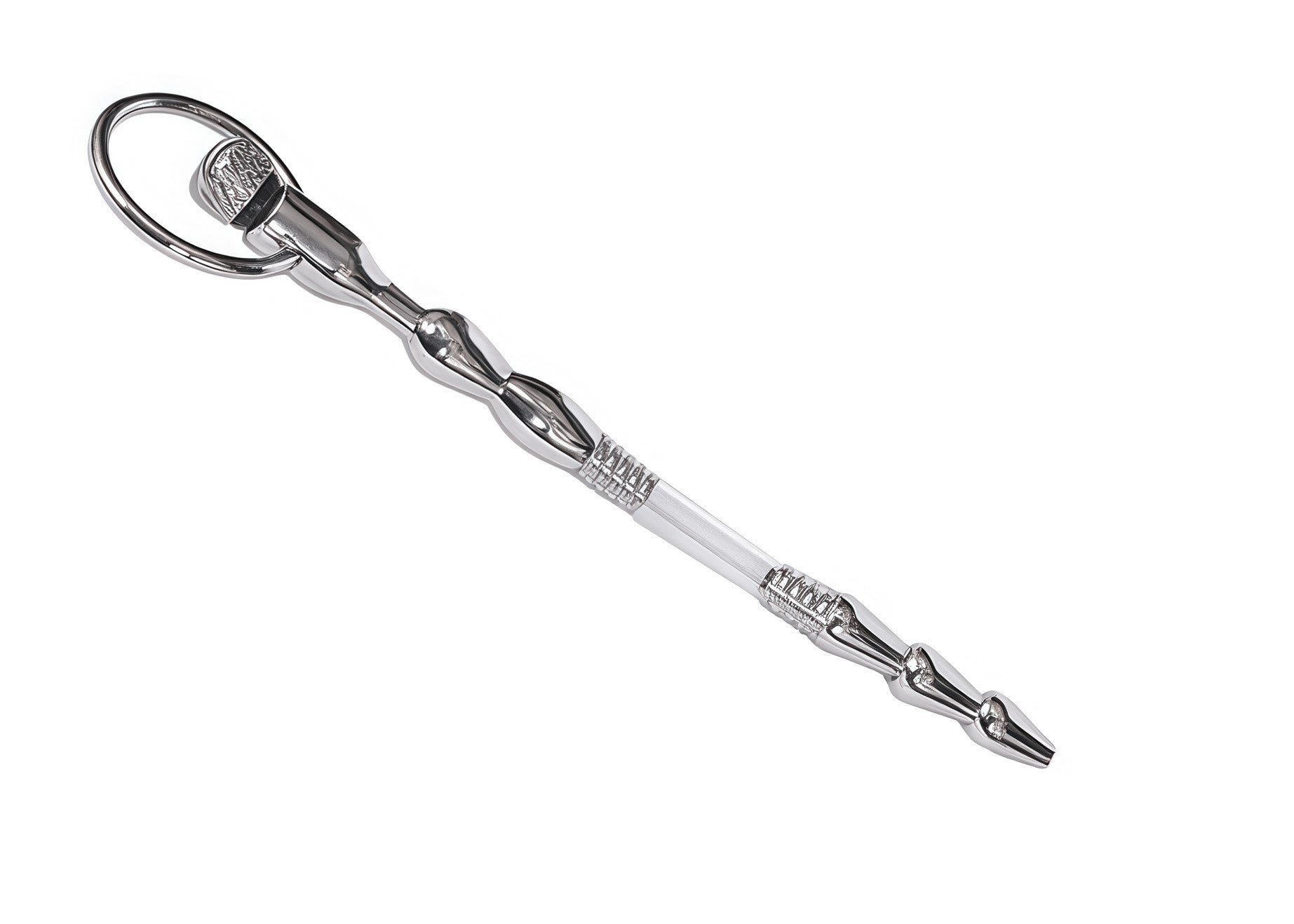 Flexible Dilator Penis Plug with Unscrewable Bottom in     AISI 304 SURGICAL STEEL