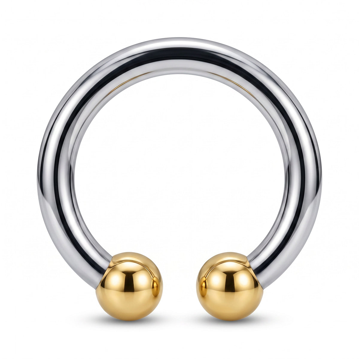 Horseshoe Glans Ring Golden Tip