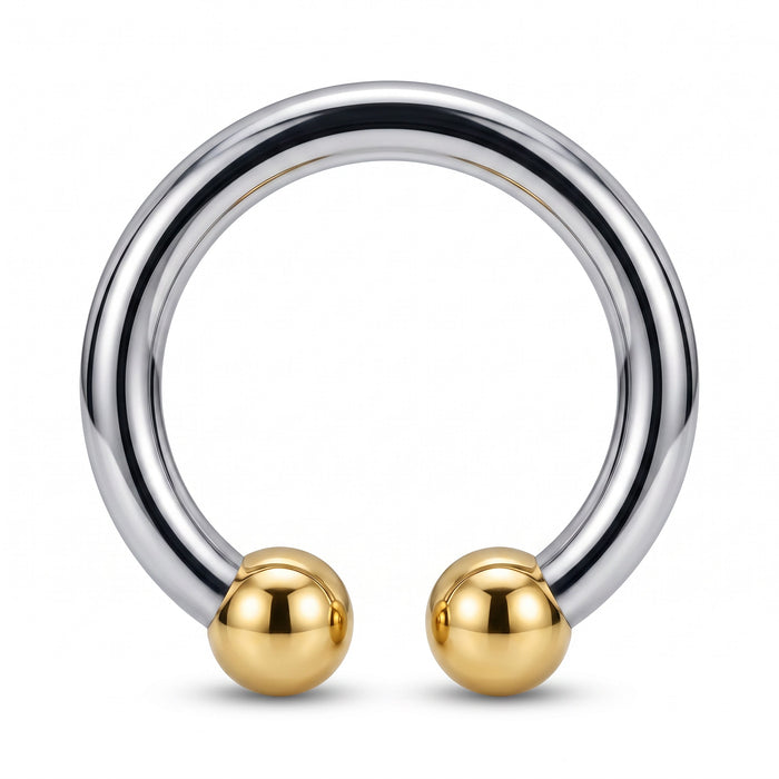 Horseshoe Glans Ring Golden Tip