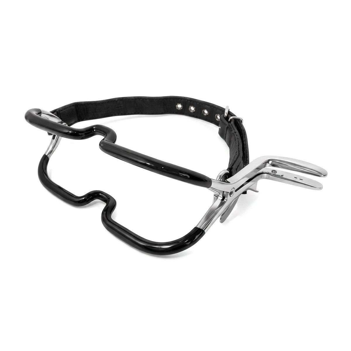 Jenning Mouth Gag with Rubber Grip and Belt - BDSM Restraint Gag