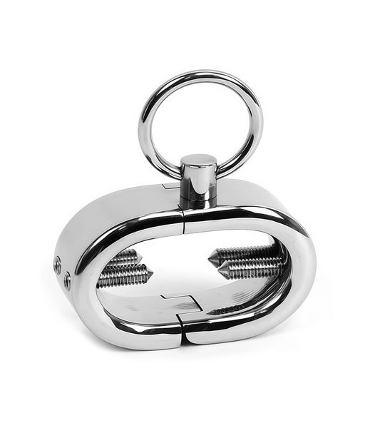 Kelis Teeth Oval 4 Spikes Bracelet — Premium Ball Crushing BDSM Accessory