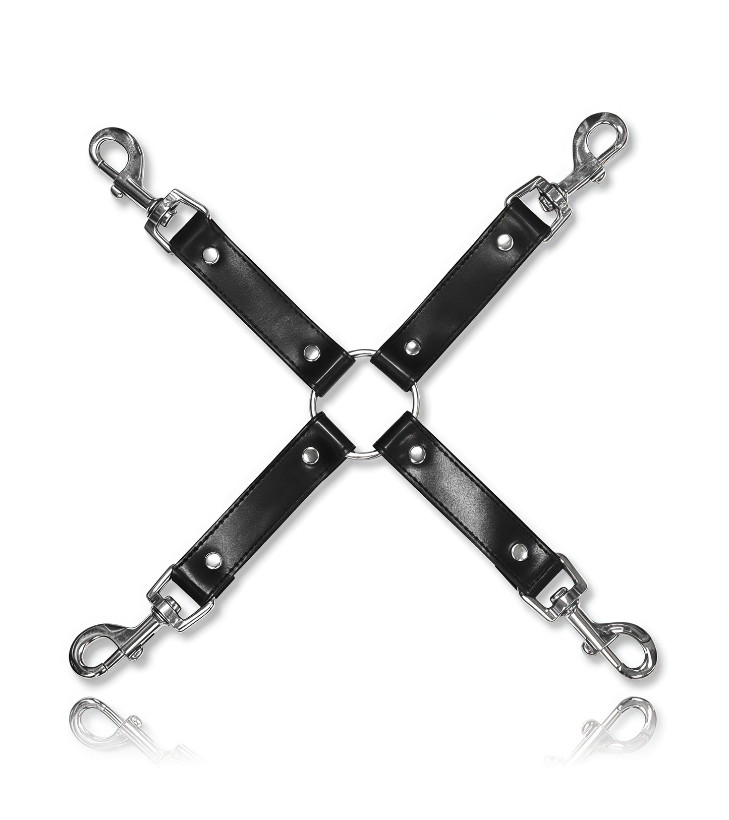 Black Leather Hogtie Premium Bondage Restraint by Perfectra