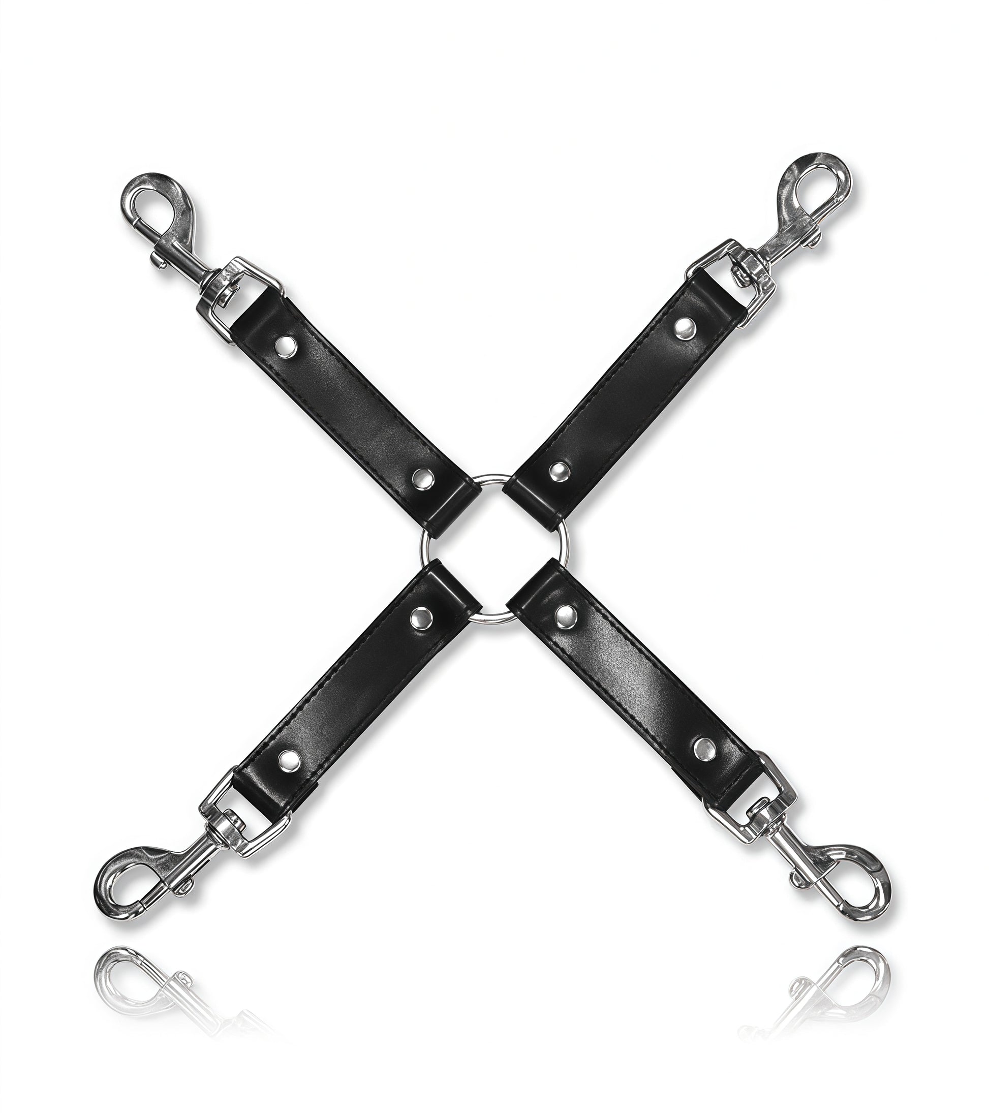 Black Leather Hogtie Premium Bondage Restraint by Perfectra