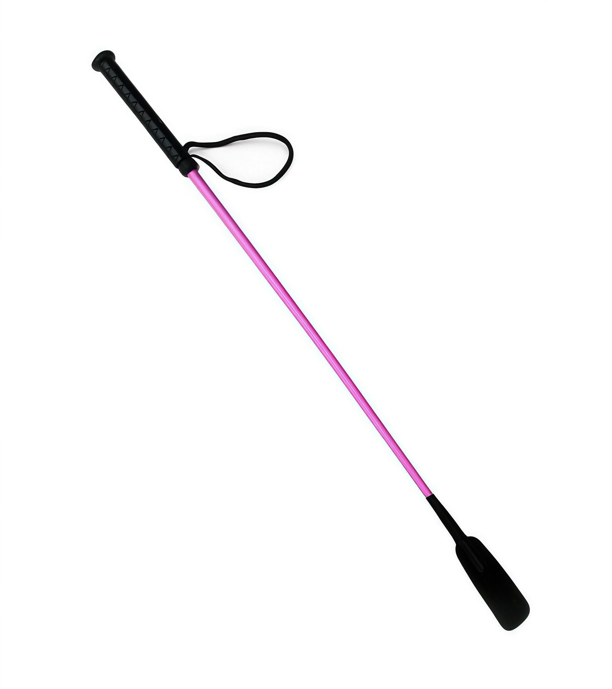 Leather Riding Crop with genuine leather tip and leather-wrapped handle