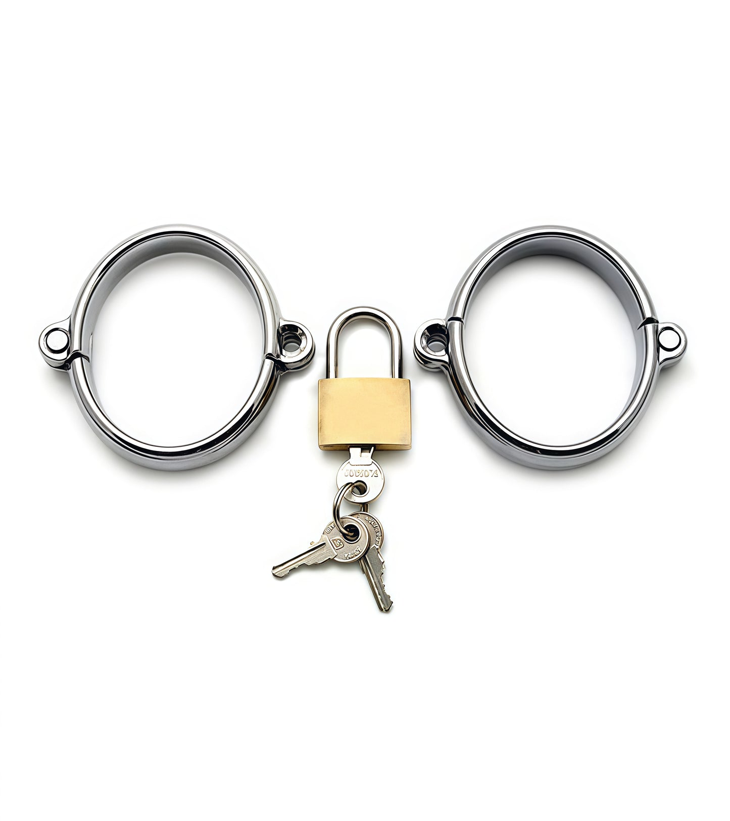 Luxury Handcuffs Darby style lockable wrist restraint with padlock by Perfectra