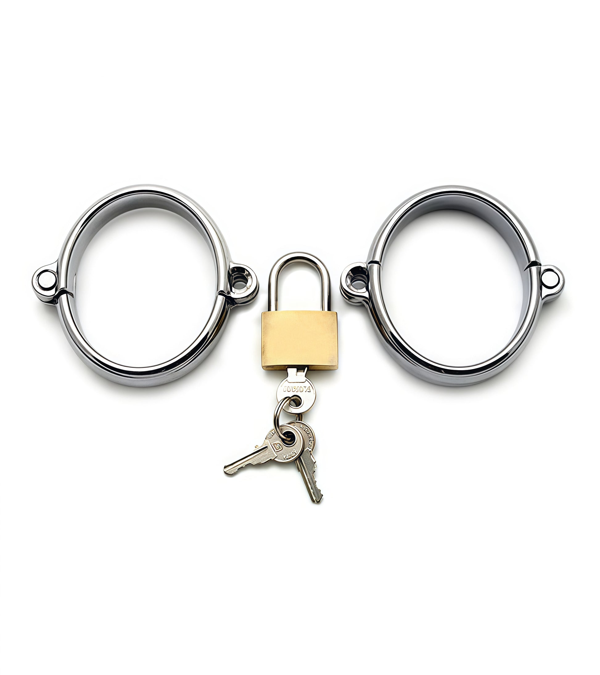 Luxury Handcuffs Darby style lockable wrist restraint with padlock by Perfectra