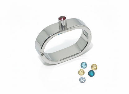 Oval Handcuffs with Jewel on Mount by Perfectra Distribution