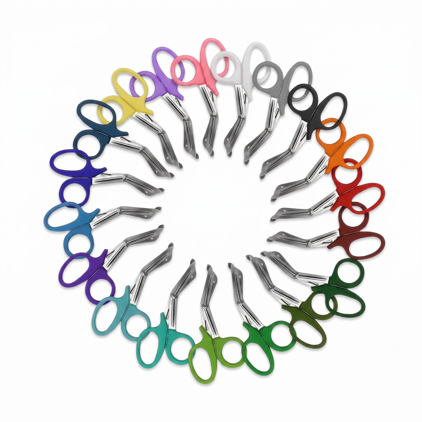 High-quality Paramedic Shears with durable 17 gauge blade, safety tip, and multiple color options.