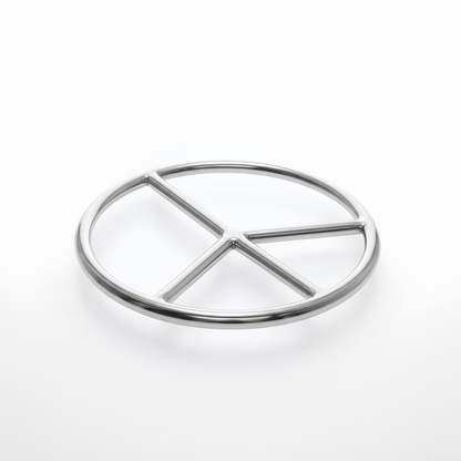 Peace Shibari Ring     AISI 304 SURGICAL STEEL Suspension Ring