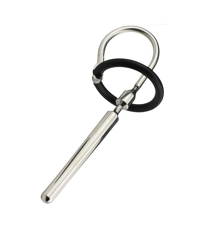 Penis Plug with Silicone Glans Ring – Flexible Fit & Firm Hold 316L Stainless Steel – Perfectra