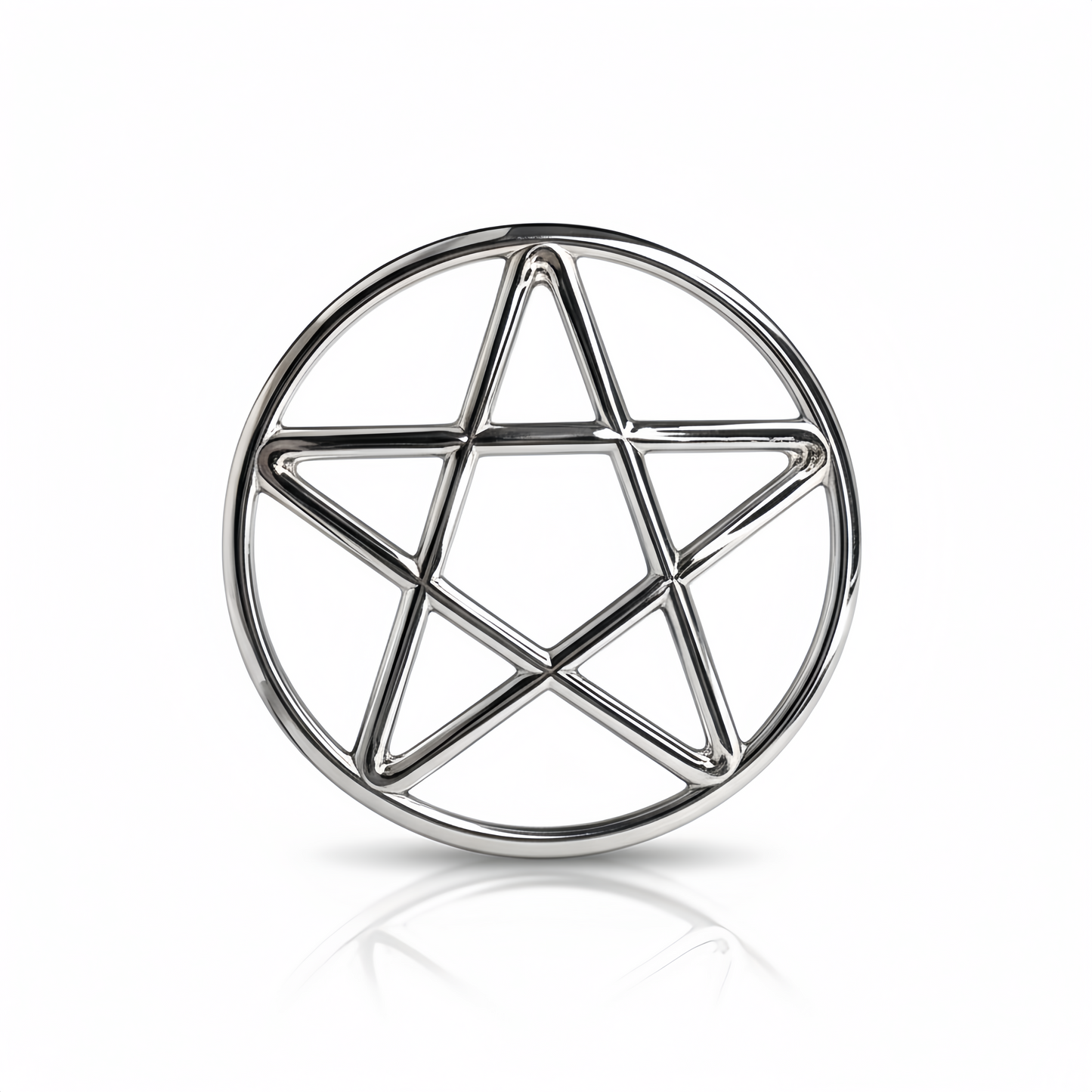 Pentagram Shibari Ring made from polished      AISI 304 SURGICAL STEEL