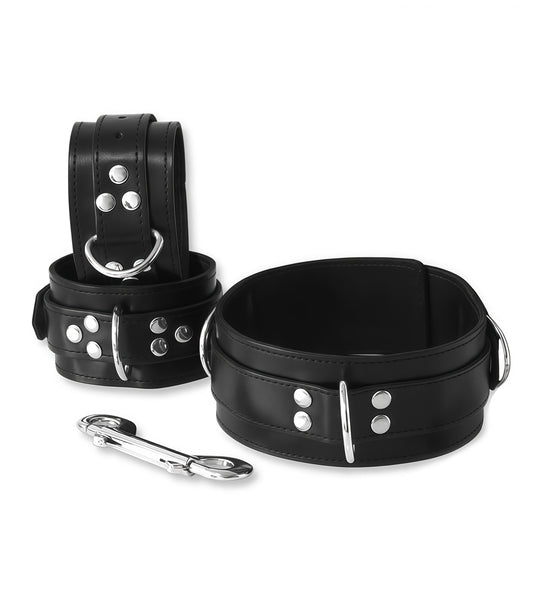 Perfectra Distribution 3-Piece Leather Bondage Set – Premium Restraint Kit for Wholesale