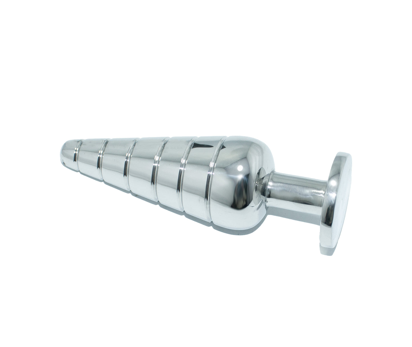 Grooved     AISI 304 SURGICAL STEEL Butt Plug by Perfectra