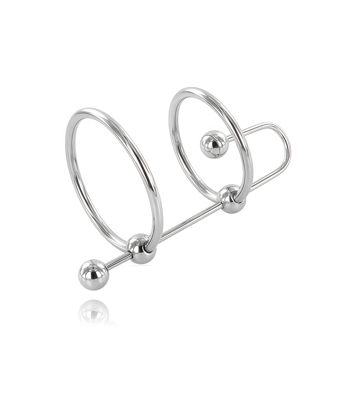 Perfectra – Stainless Steel Glans & Cock Ring with Sperm Stopper