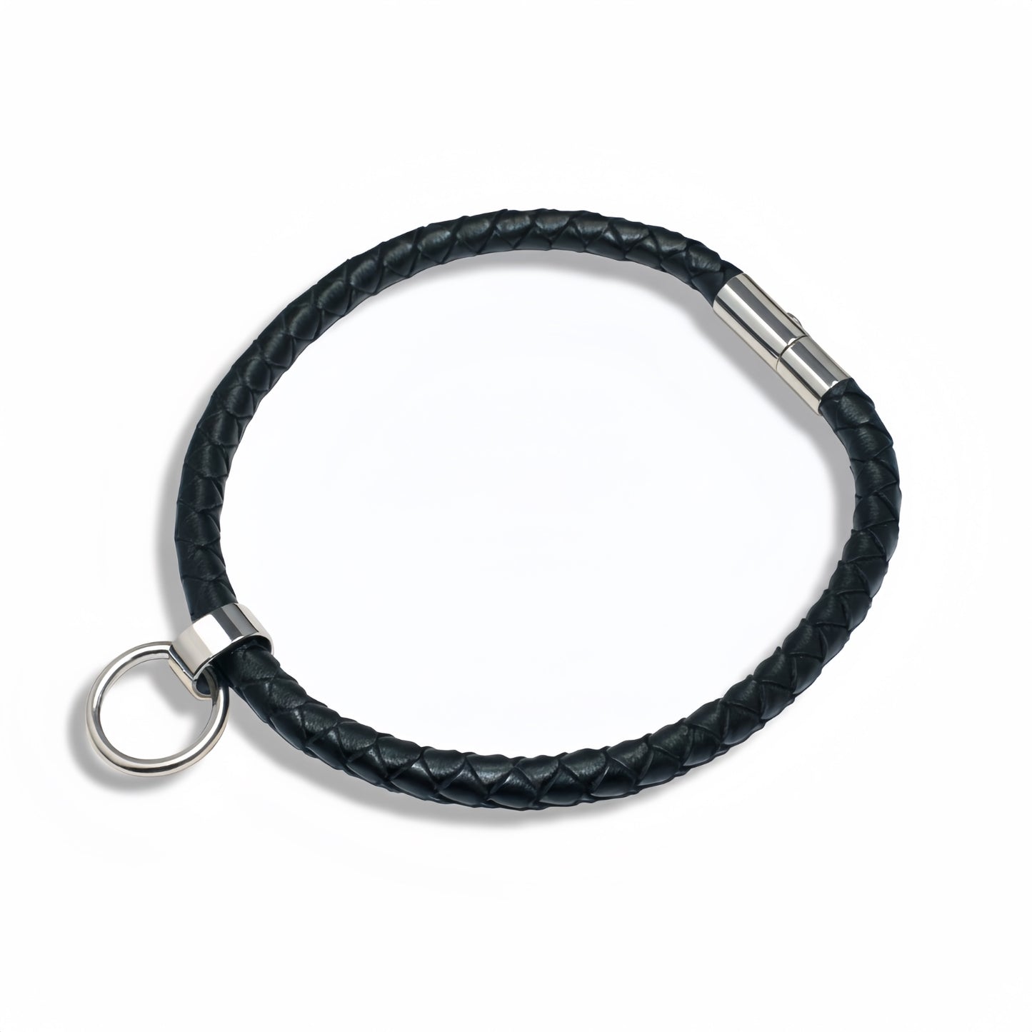 Premium Adjustable Twisted Leather Wire Collar for BDSM Play by Perfectra Distribution