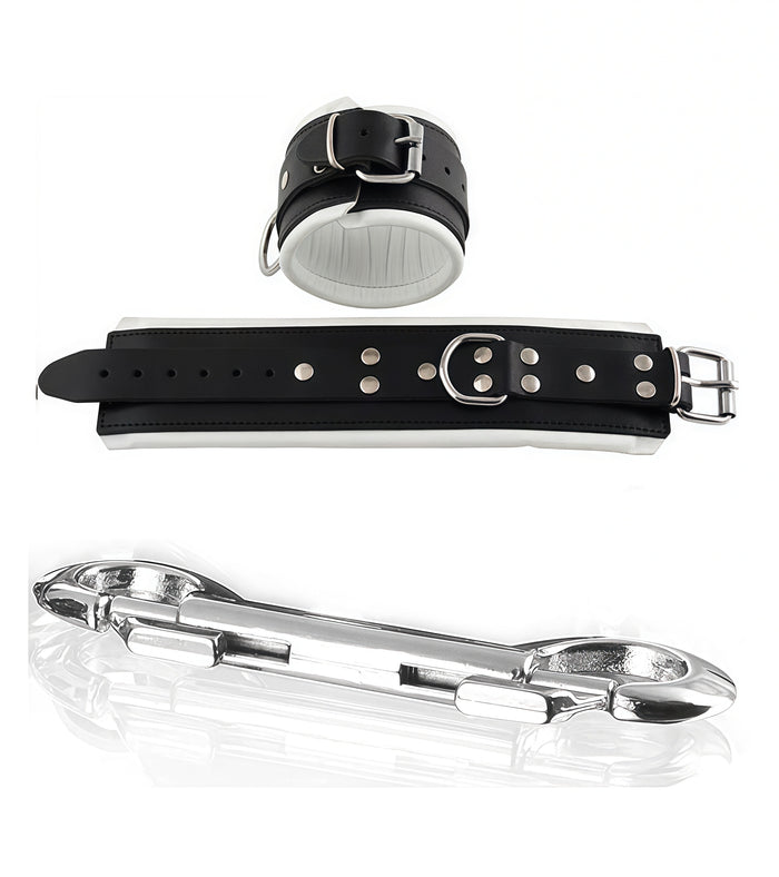 Padded Leather Wrist & Ankle Cuffs – White Pair Instruments