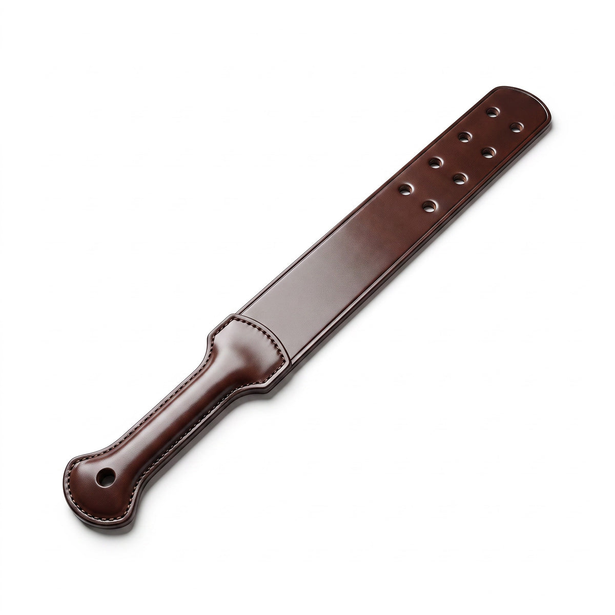 Prison Strap Leather Paddle Brown - BDSM Impact Play Paddle