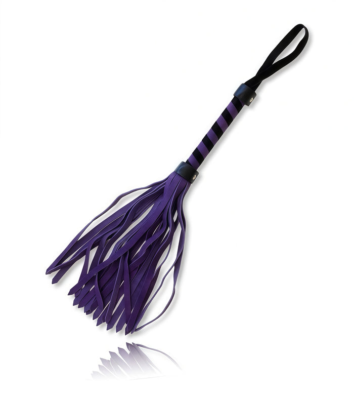 Purple Leather Flogger – Striking Color, Powerful Impact
