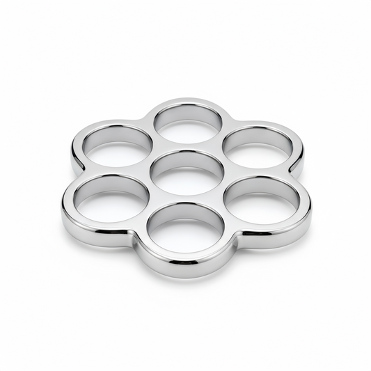 Revolver Shibari Ring – Stainless Steel Multi-Point Suspension Ring