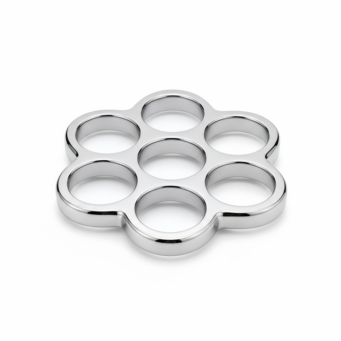 Revolver Shibari Ring – Stainless Steel Multi-Point Suspension Ring